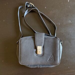Vintage Zelio Charcoal Crossbody Bag